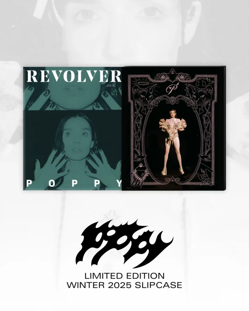 Poppy en couverture du magazine Revolver Winter 2025 - Edition limitée en slipcase