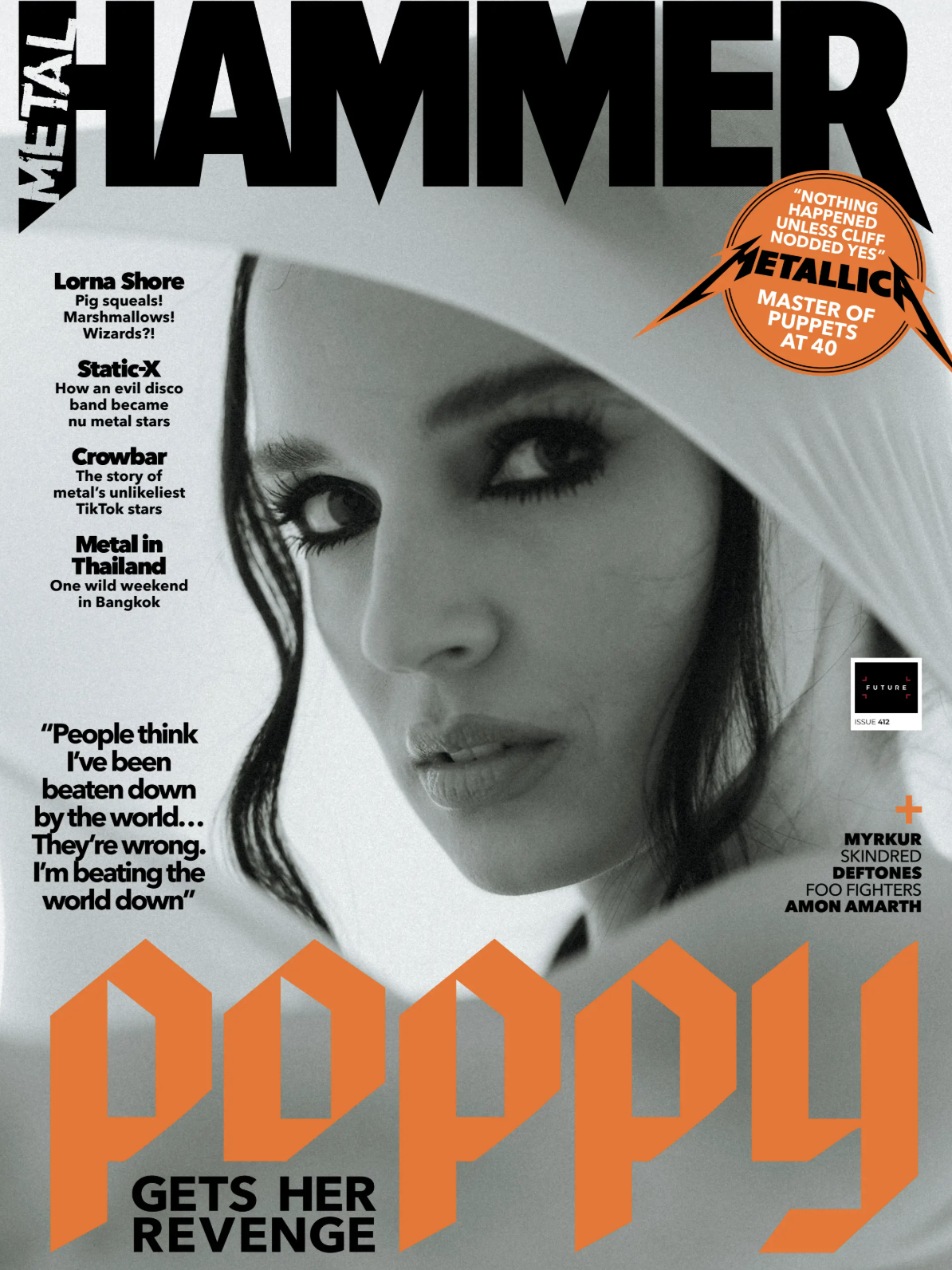 Poppy Metal Hammer 2026 - couverture album Empty Hands